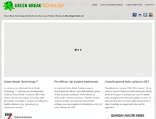 Tablet Screenshot of greenbreaktechnology.it